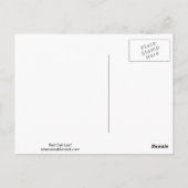 Carte postale Feuille de chêne rouge (Dos)