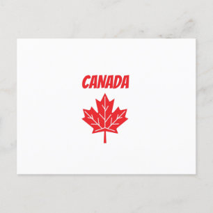 Carte Postale Feuille de drapeau du Canada