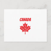 Carte Postale Feuille de drapeau du Canada (Devant)