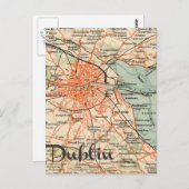 Carte Postale Feuille de route de Dublin (Devant / Derrière)