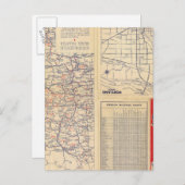 Carte Postale Feuille de route de l'Oregon (Devant / Derrière)