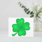 Carte Postale Feuille de trèfle à quatre feuilles (Debout devant)