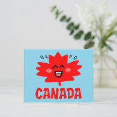 Carte Postale Feuille d'érable du Canada (Debout devant)