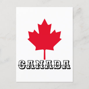 CARTE POSTALE FEUILLE D'ÉRABLE DU CANADA - JOURNÉE DU CANADA