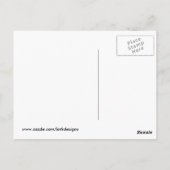 Carte Postale Feuille en bronze de Ginkgo sur le motif argenté (Dos)