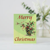 Carte postale Feuille Holly (Debout devant)