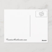 Carte postale Feuille humide (Dos)
