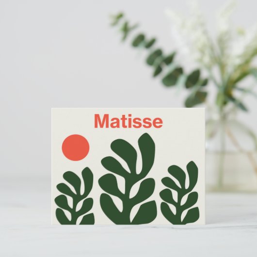 Carte postale Feuille Matisse (Debout devant)