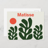 Carte postale Feuille Matisse (Devant / Derrière)