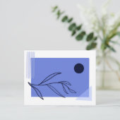 Carte postale feuille minimaliste (Debout devant)