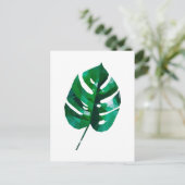 Carte postale Feuille Monstera (Debout devant)