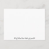 Carte postale Feuille Monstera (Dos)