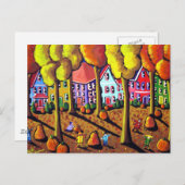 Carte postale Feuille pour enfants (Devant / Derrière)