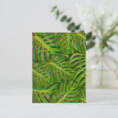 Carte postale Feuille Rainbow Monstera (Debout devant)
