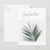 Carte Postale Feuille verte pâle (Devant / Derrière)