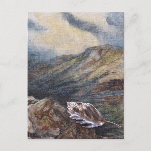 Carte postale Feuille "Voyage sur" (Devant)