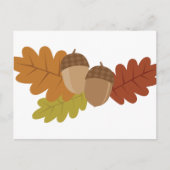 Carte Postale Feuilles Acorn (Devant)