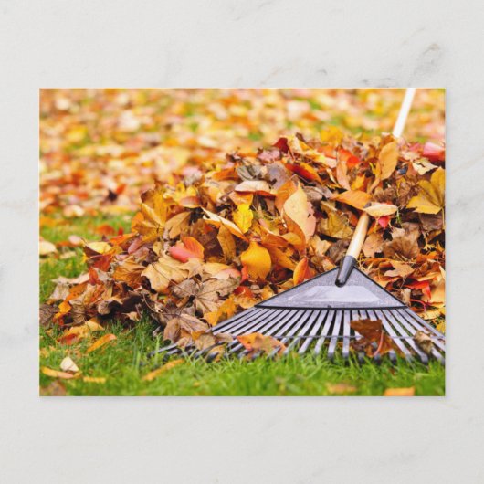 Carte Postale Feuilles automnales avec serrure (Devant)