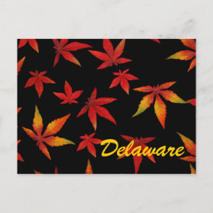 Carte postale Feuilles Automne Delaware