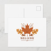 Carte Postale Feuilles d'accueil (Devant / Derrière)