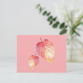 Carte Postale Feuilles d'aquarelle d'automne (Debout devant)