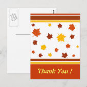 Carte Postale Feuilles d'automne (Devant / Derrière)