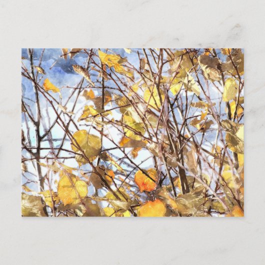 Carte Postale Feuilles d'automne (Devant)