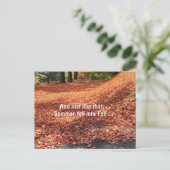 Carte Postale Feuilles d'automne (Debout devant)