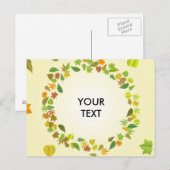 Carte Postale Feuilles d'automne (Devant / Derrière)