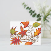 Carte Postale Feuilles d'automne (Debout devant)