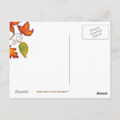 Carte Postale Feuilles d'automne (Dos)