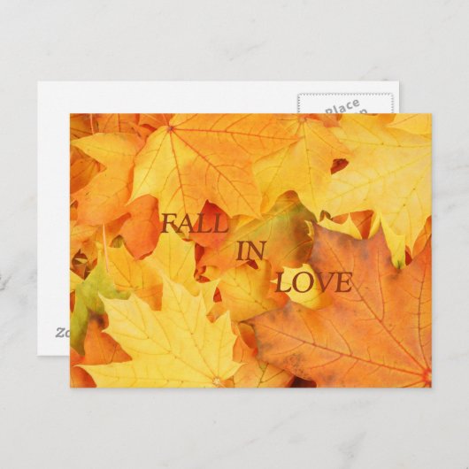 Carte Postale Feuilles d'automne (Devant / Derrière)