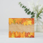 Carte Postale Feuilles d'automne (Debout devant)