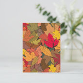 Carte Postale Feuilles d'automne colorées (Debout devant)