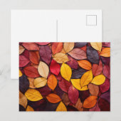 Carte Postale Feuilles d'automne colorées (Devant / Derrière)