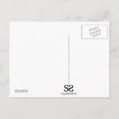 Carte Postale Feuilles d'automne en forme de coeur Couple (Dos)