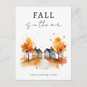 Carte Postale Feuilles d'automne Maison Promotion immobilière (Devant)