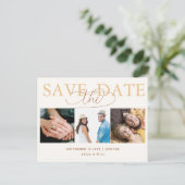 Carte Postale Feuilles d'automne Mariage de automne Photo Enregi (Debout devant)