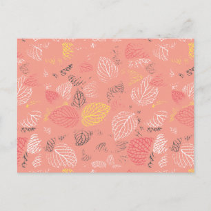 Carte Postale Feuilles d'automne Motif 5