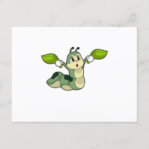 Carte Postale Feuilles de chenille