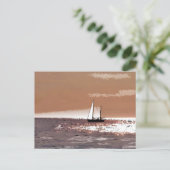 CARTE POSTALE FEUILLES DE CORDE (Debout devant)