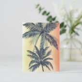 Carte Postale Feuilles de palmiers tropicaux (Debout devant)