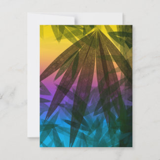 Carte Postale Feuilles de Sunset Palm