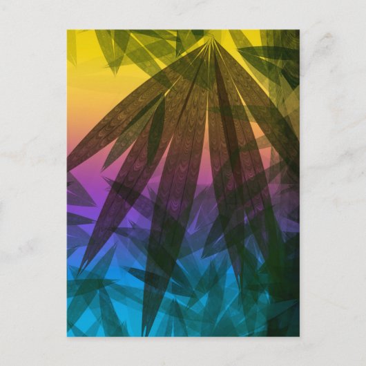 Carte Postale Feuilles de Sunset Palm (Devant)