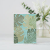 Carte Postale Feuilles dénaturés tropicaux (Debout devant)