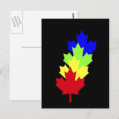 Carte Postale Feuilles d'érable - Canada (Devant / Derrière)