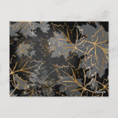 Carte Postale Feuilles d'or 5 (Dos)