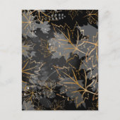 Carte Postale Feuilles d'or 5 (Devant)