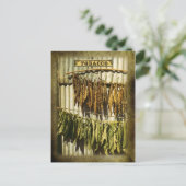 Carte Postale Feuilles du tabac séché (Debout devant)