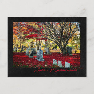 Carte Postale Feuilles en chute à Salem, Massachusetts